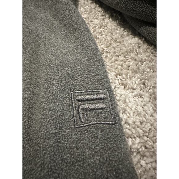 Fila Polartec Fleece Quarter Zip Pullover Gray Men’s Large - Picture 5 of 8